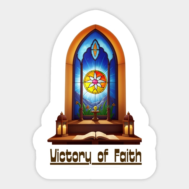 Victory of Faith / Beauty & Serenity / Easter Renewal Sticker by benzshope